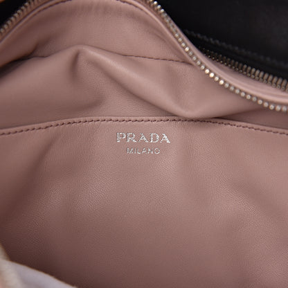 Prada Soft Calf Large Inside Tote Black Mughetto 6 of 9