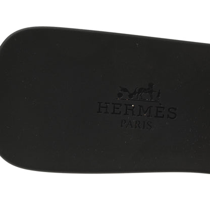 Hermes Rubber Aloha Sandals 35 Black 7 of 9