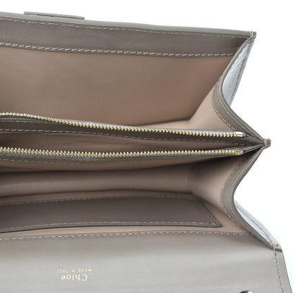 Chloe Shiny Goatskin Calfskin Aby Chain Shoulder Bag Motty Grey 4 of 9