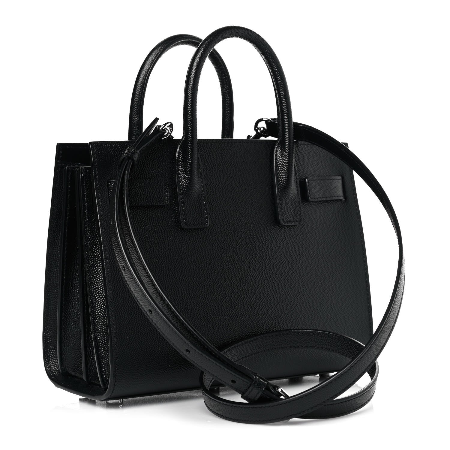 Saint Laurent Grained Calfskin Nano Sac De Jour Black 3 of 10