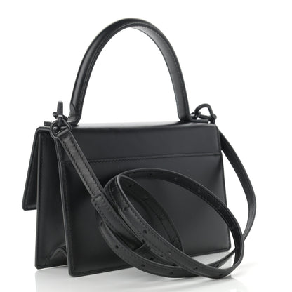 Balenciaga Box Calfskin Monochrome XS Sharp Top Handle Bag Black 3 of 10