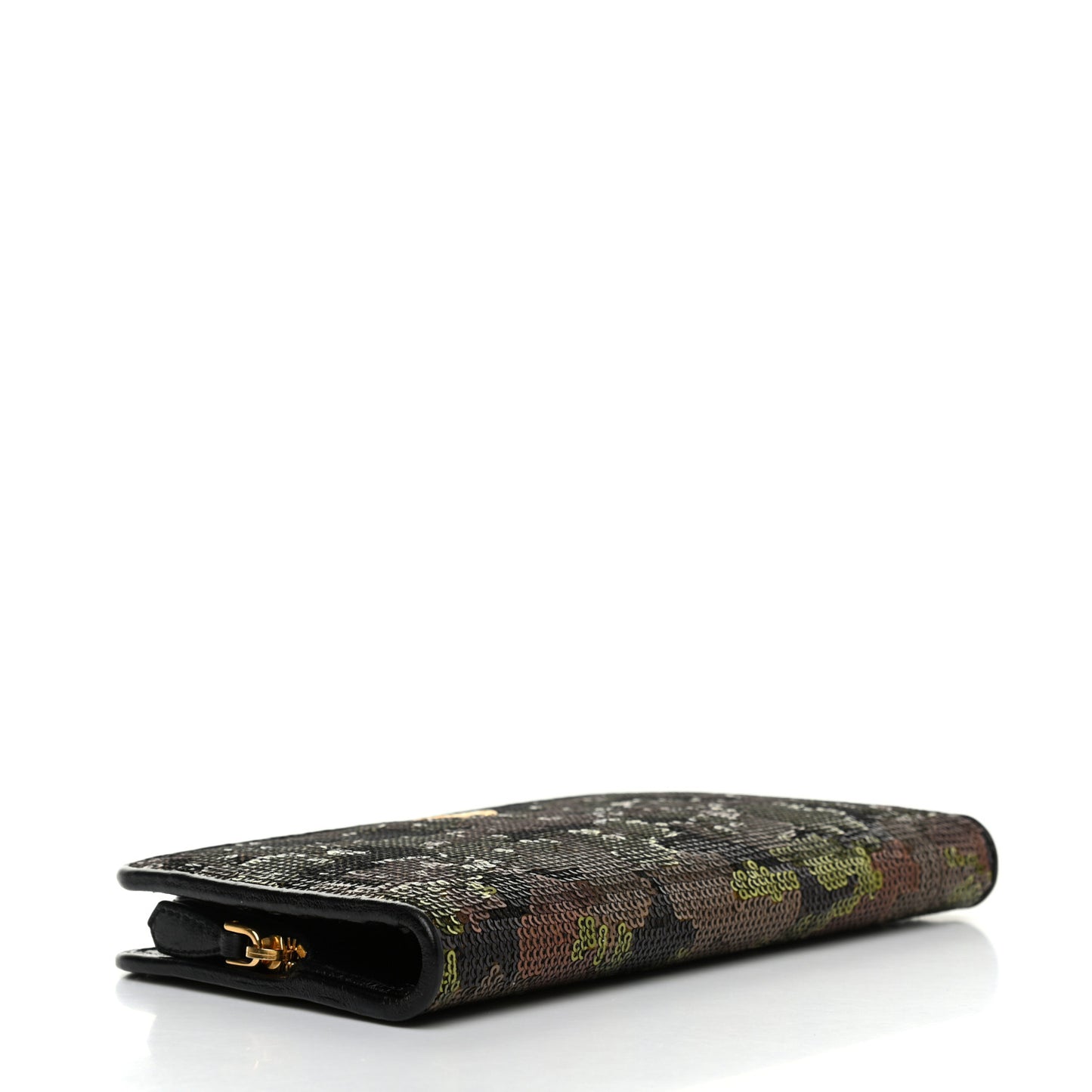 Sequin Camouflage Zip Wallet Mimetico