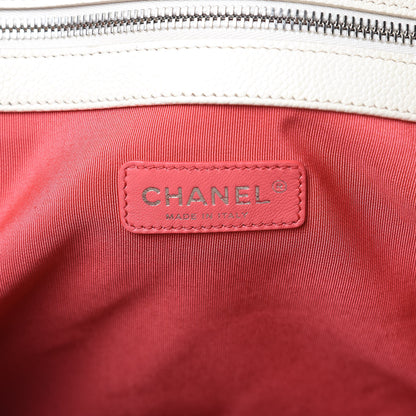 Chanel Caviar Ombre Large Shopping Tote White Rose 7 of 15