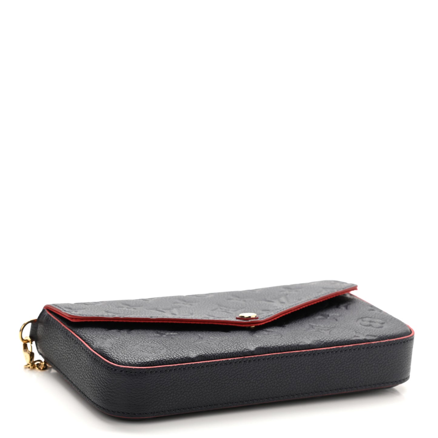 Empreinte Pochette Felicie Chain Wallet Marine Rouge