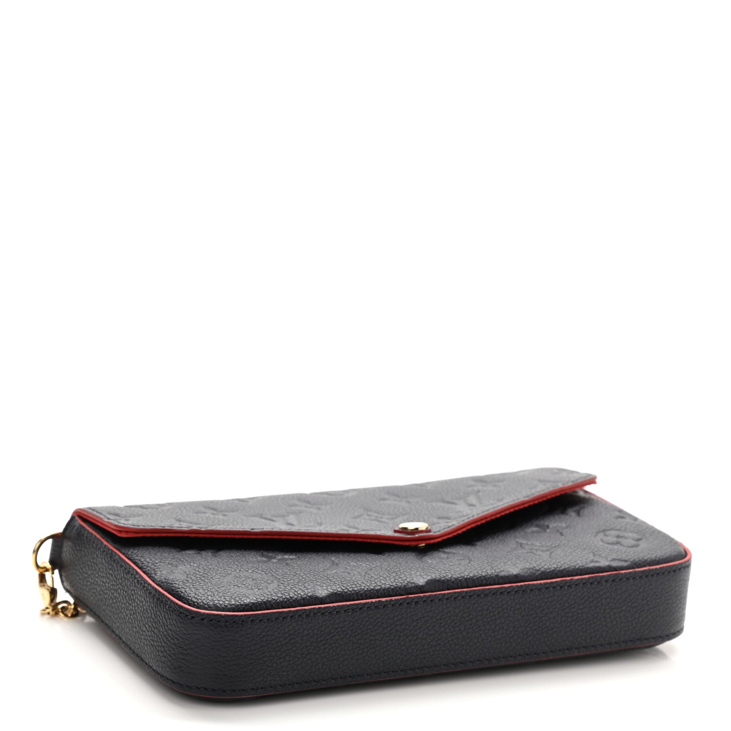 Louis Vuitton Empreinte Pochette Felicie Chain Wallet Marine Rouge 5 of 9