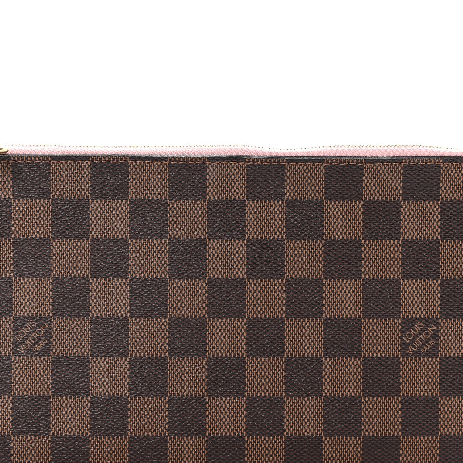 Louis Vuitton Damier Ebene Neverfull MM GM Pochette Rose Ballerine 8 of 8