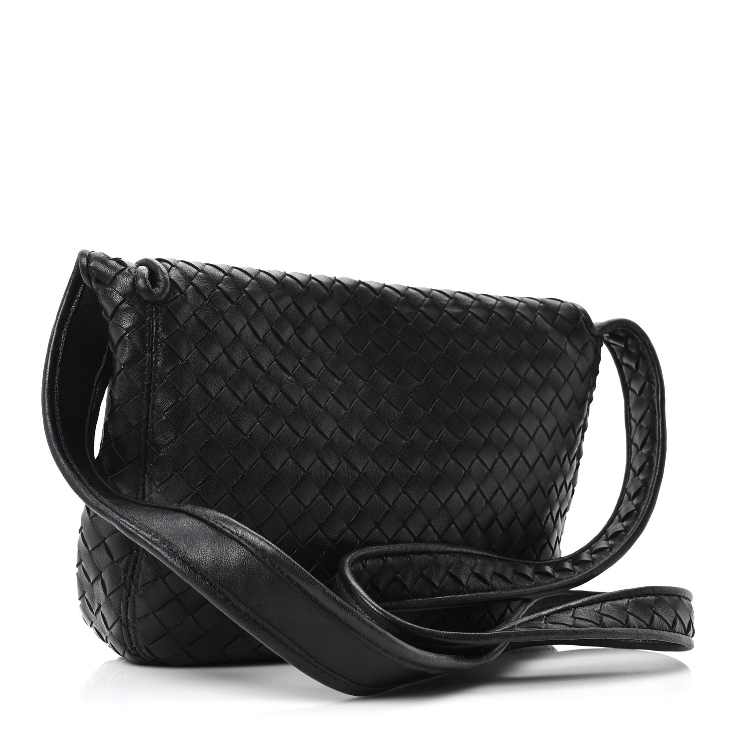 Bottega Veneta Nappa Intrecciato Medium Veneto Messenger Bag Black 3 of 10