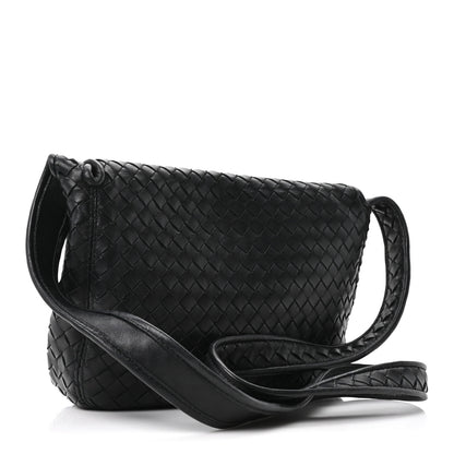 Bottega Veneta Nappa Intrecciato Medium Veneto Messenger Bag Black 3 of 10