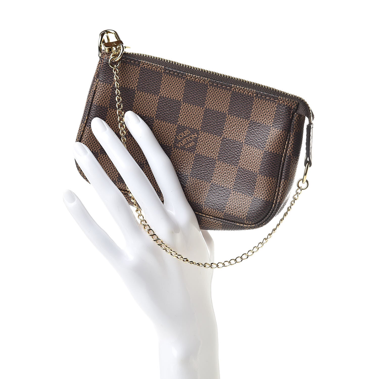 Louis Vuitton Damier Ebene Mini Pochette Accessories 2 of 8