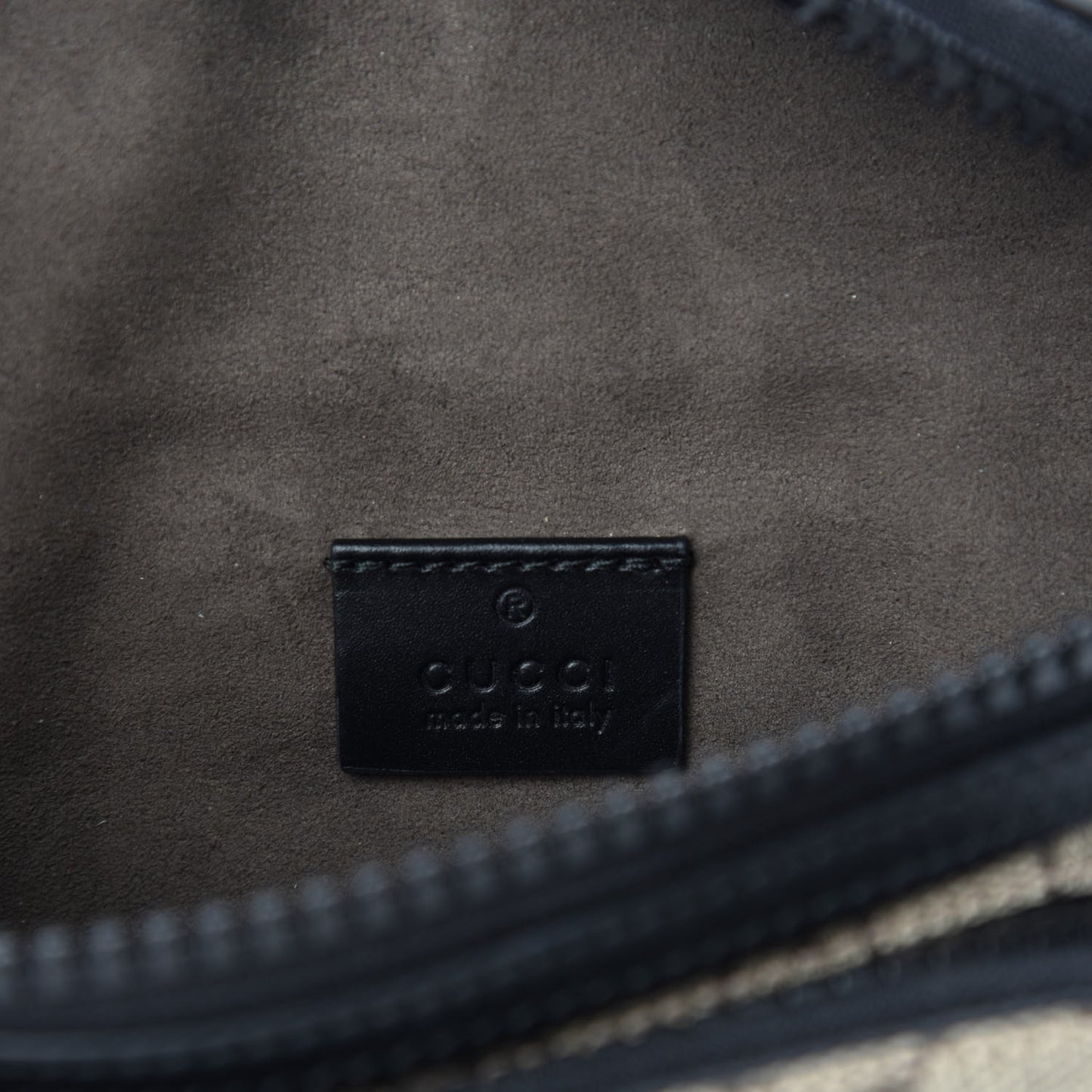 GG Supreme Monogram Belt Bag Black
