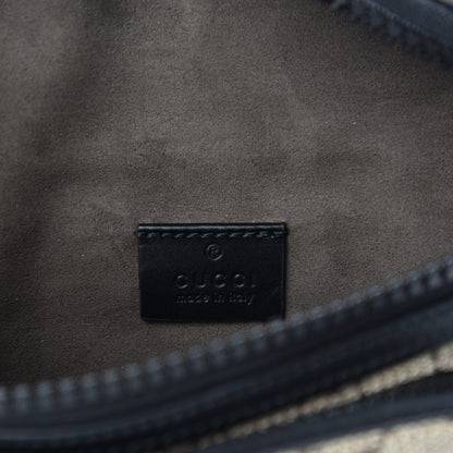 Gucci GG Supreme Monogram Belt Bag Black 8 of 10