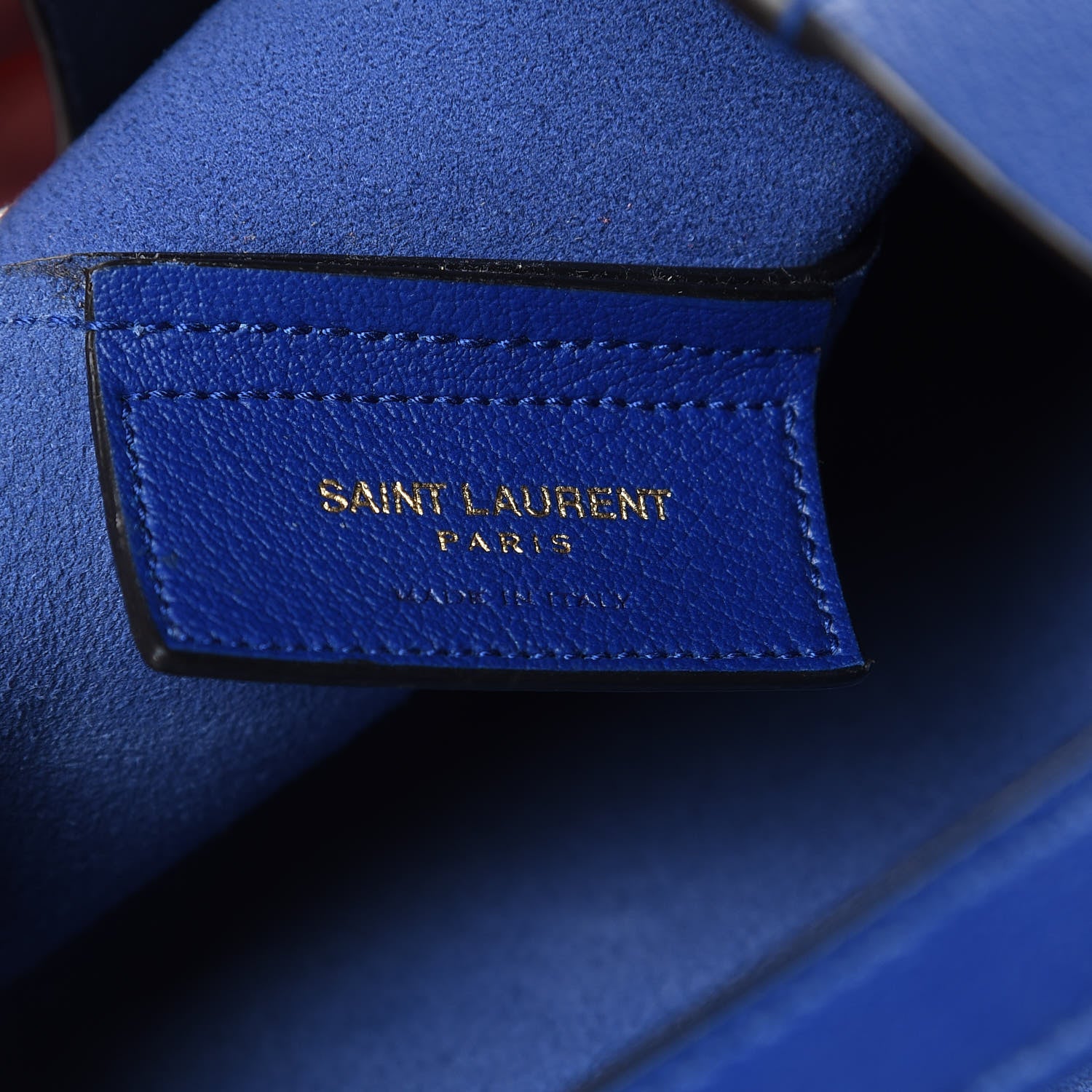 Saint Laurent Calfskin Large Shopping Tote Ultramarine 6 of 12