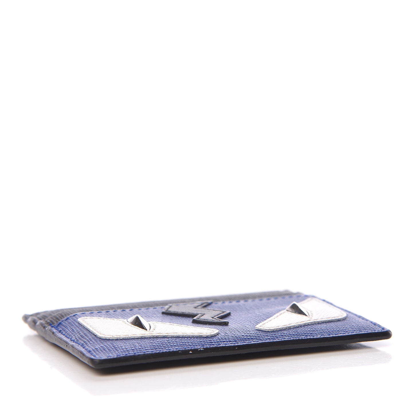Vitello Elite Flamingo Lightning Monster Eyes Card Holder Blue Neon White
