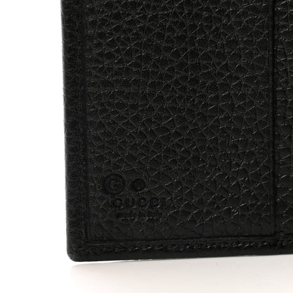 Gucci Pebbled Calfskin Soho Compact Flap Wallet Black 6 of 6