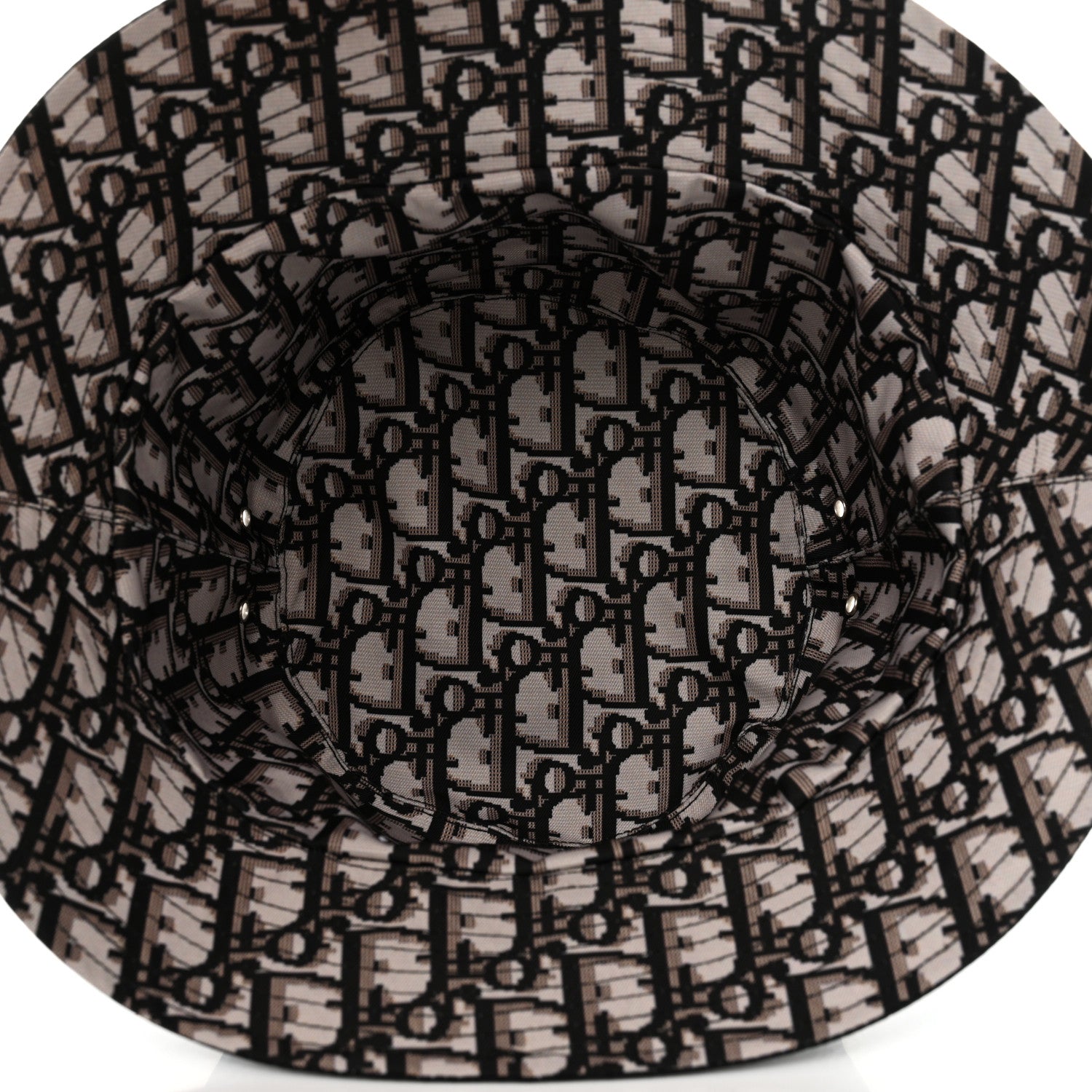 Christian Dior Oblique Reversible Teddy-D Brim Bucket Hat Black 9 of 12