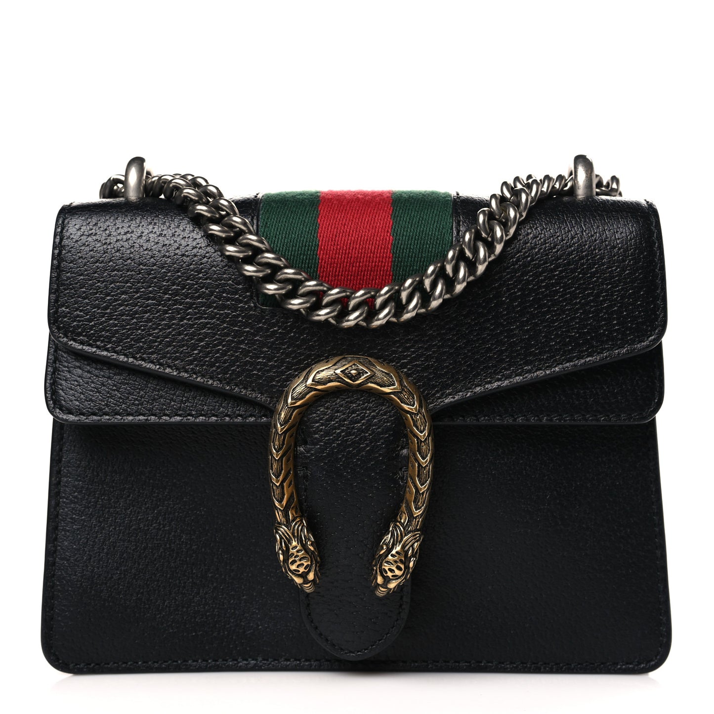 Calfskin Web Mini Dionysus Shoulder Bag Black