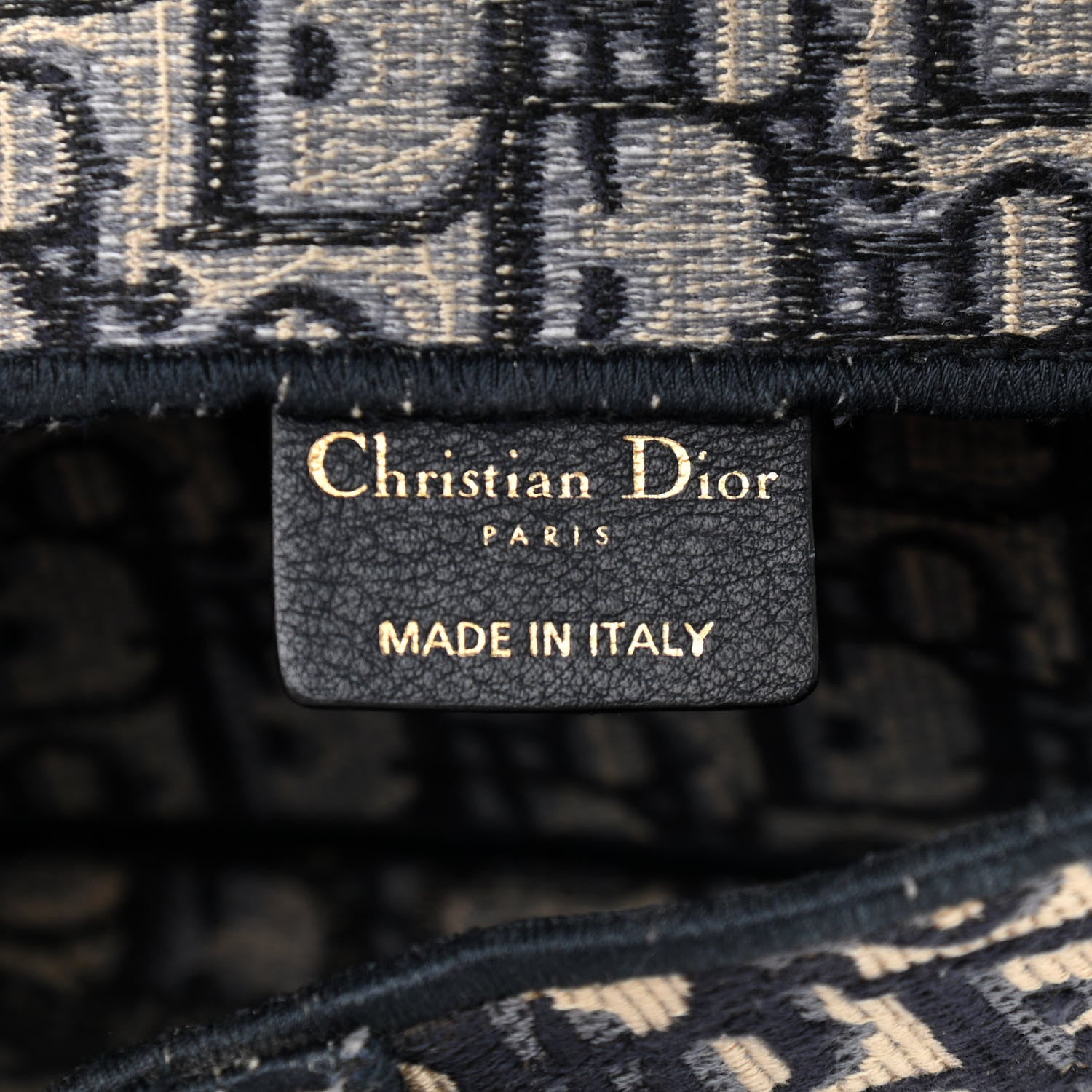 Christian Dior Oblique Slim Saddle Pouch Blue 6 of 11