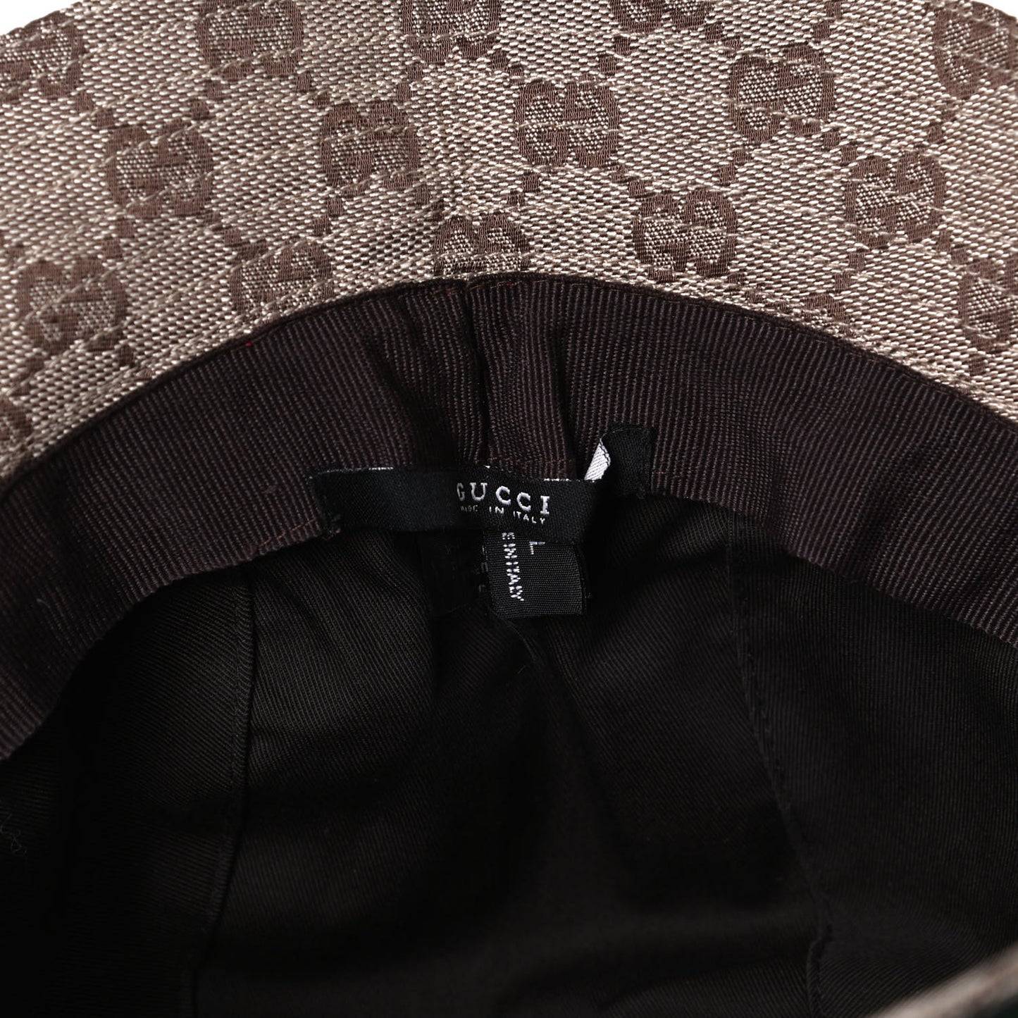 Monogram Web Bucket Hat L Brown