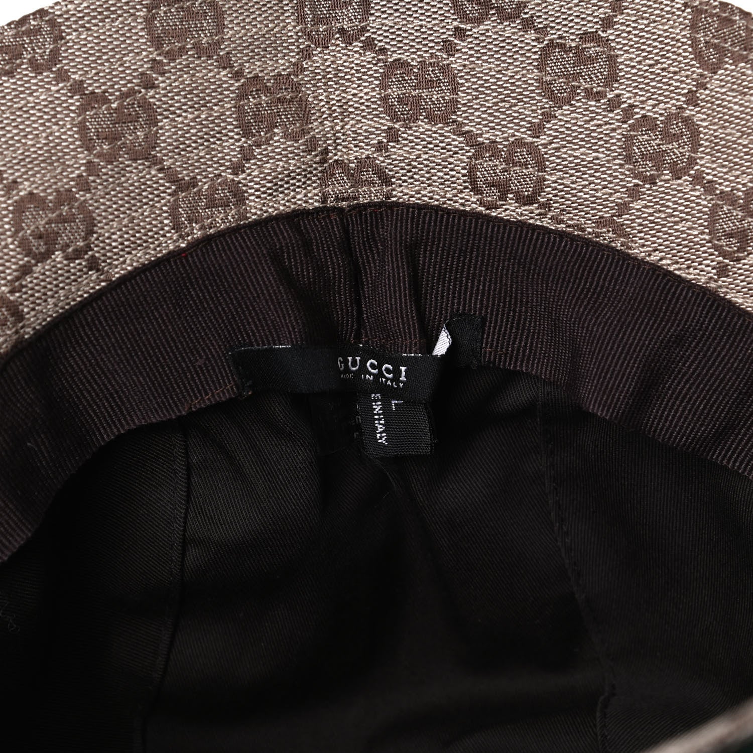 Gucci Monogram Web Bucket Hat L Brown 7 of 7