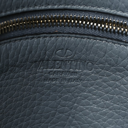 Valentino Garavani Pebbled Calfskin Large Rockstud Flip-Lock Messenger Bag Light Stone 6 of 8