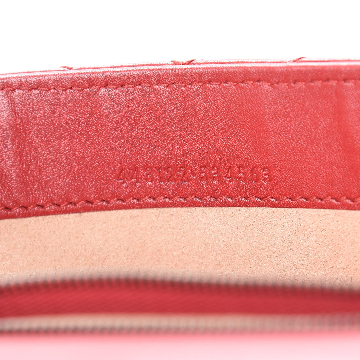 Gucci Calfskin Matelasse Mini GG Marmont Chain Wallet Hibiscus Red 7 of 16