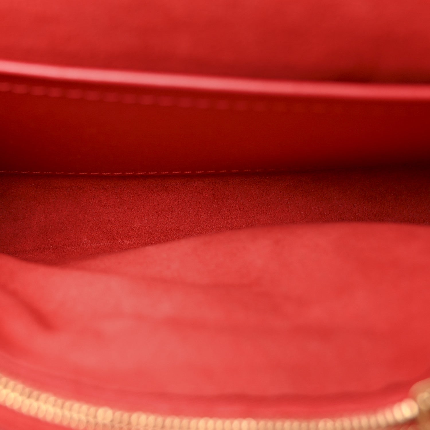 Louis Vuitton Calfskin Chain Louise MM Red 5 of 13