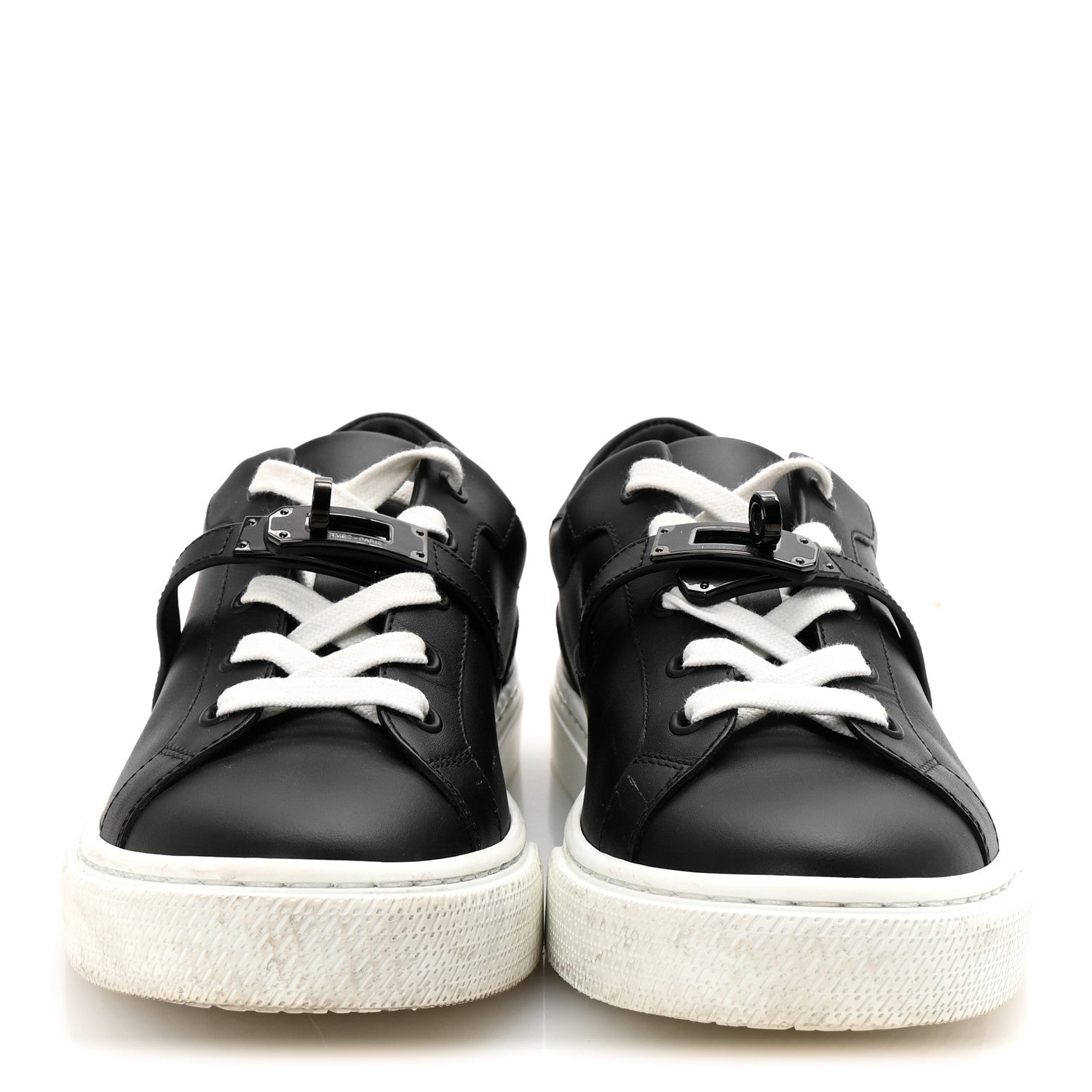 Hermes Calfskin Day Sneakers 38 Black 3 of 10