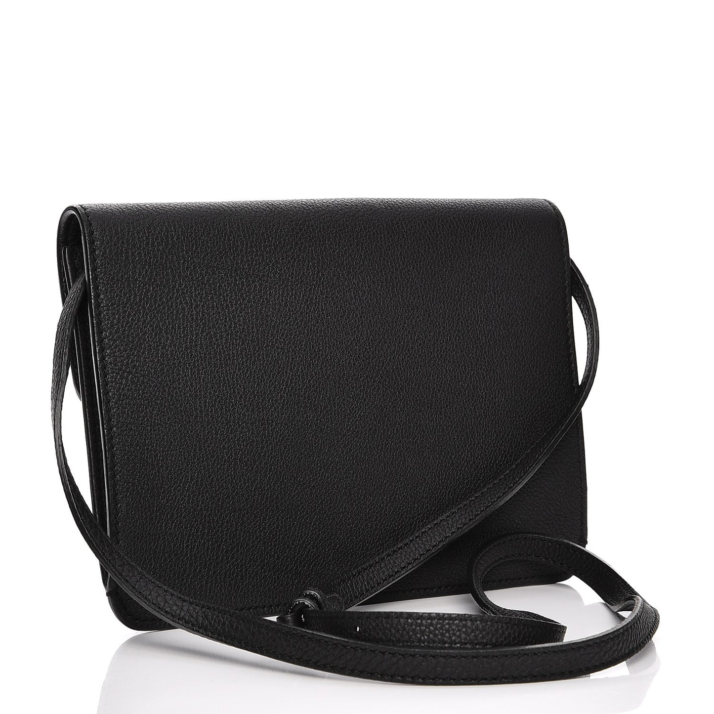 Grand Prix Calfskin Jackie Convertible Shoulder Bag Black