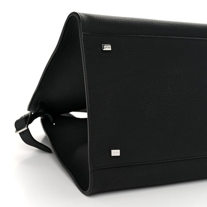 The Row Matte Grained Calfskin Soft Margaux 15 Black 8 of 9