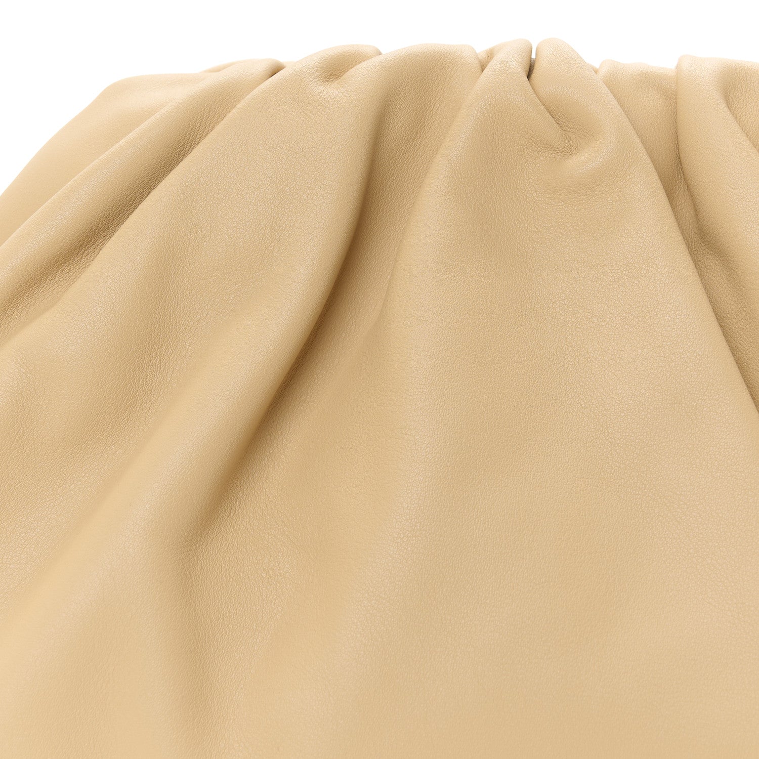 Bottega Veneta Smooth Butter Calf The Pouch Oversized Clutch Almond 9 of 11