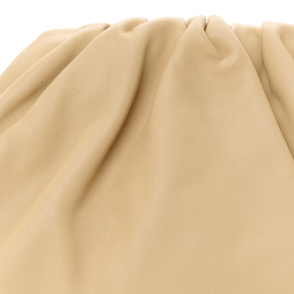 Bottega Veneta Smooth Butter Calf The Pouch Oversized Clutch Almond 9 of 11