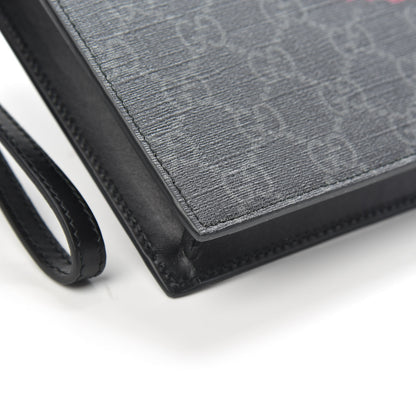 Gucci GG Supreme Monogram Rainbow Eagle Documents Holder Black Grey Multicolor 7 of 10