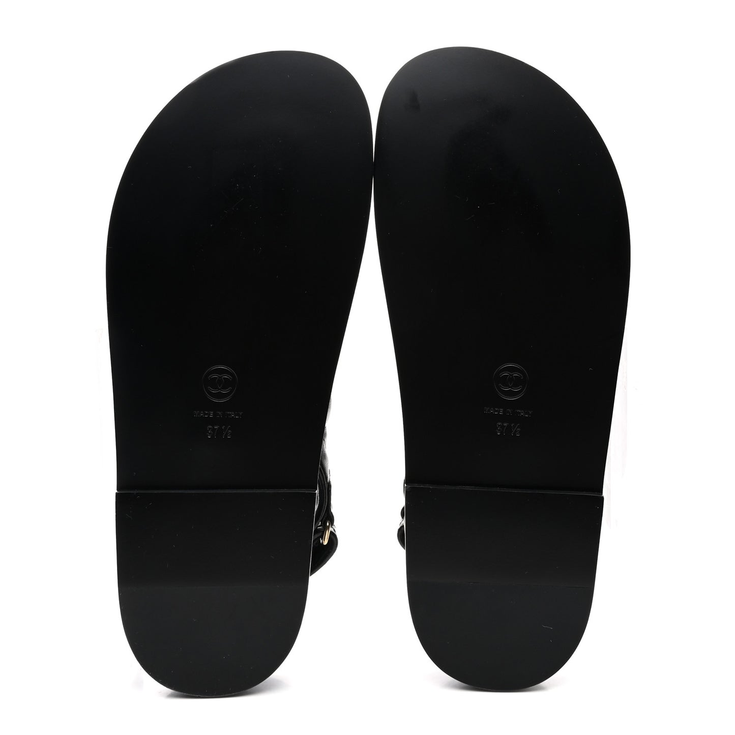 Lambskin Velcro Dad Sandals 37.5 Black