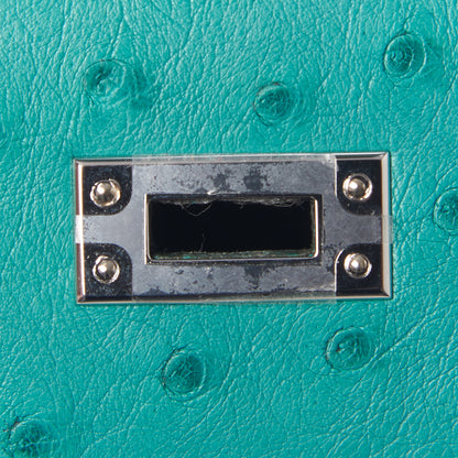 Hermes Ostrich Kelly Sellier 25 Vert Verone 35 of 45