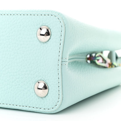 Louis Vuitton Taurillon Capucines BB Topaz Blue 10 of 11
