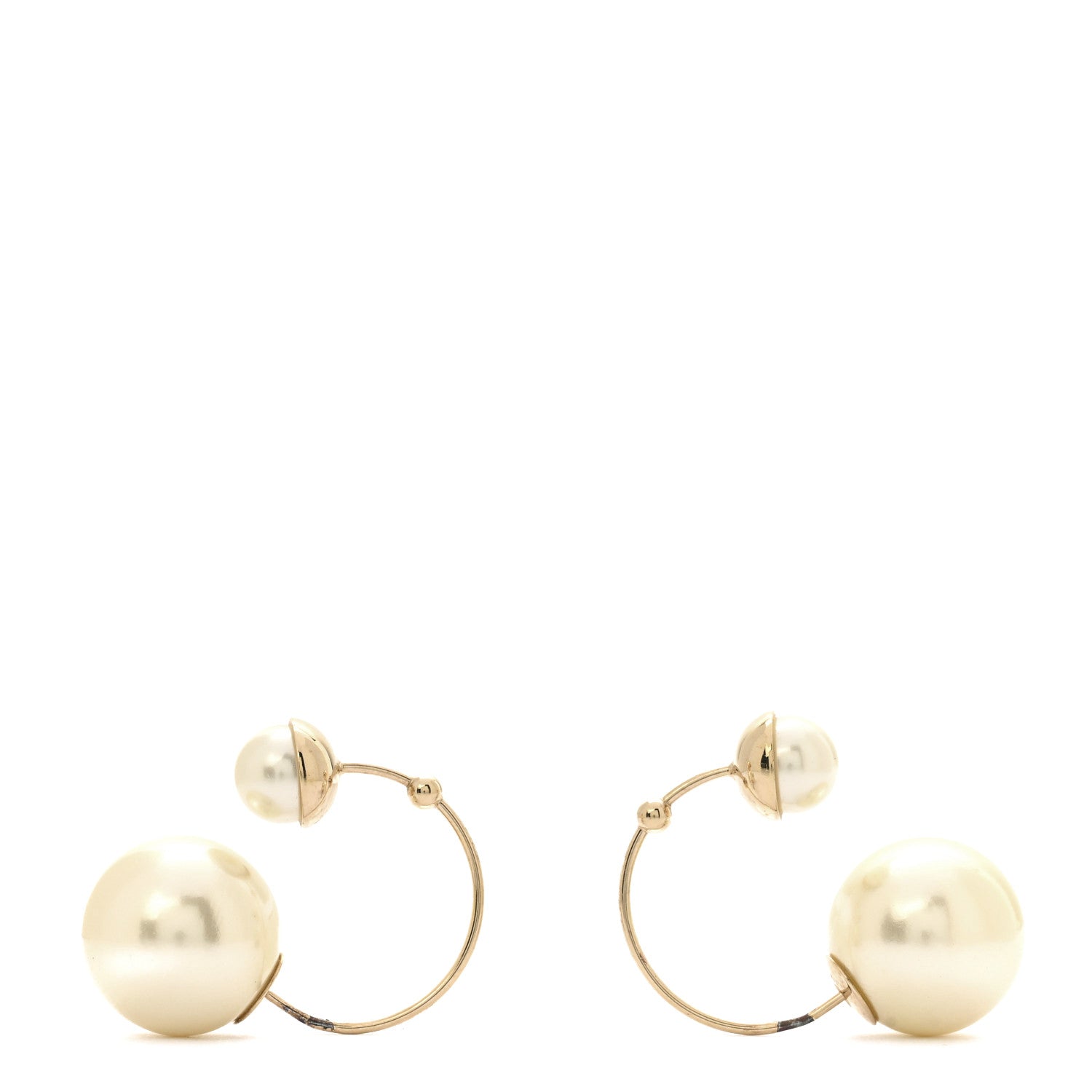 Christian Dior Pearl Mise En Dior Tribales Earrings White 1 of 4