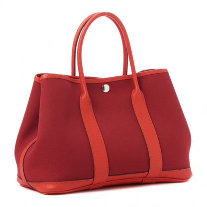 Hermes Toile Militaire Vache Country Garden Party 30 Rouge Grenant Orange Poppy 2 of 7