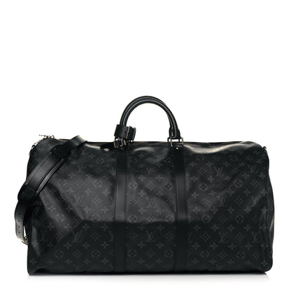 Louis Vuitton Monogram Eclipse Keepall Bandouliere 55 1 of 14