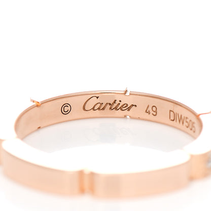 Cartier 18K Pink Gold Diamond Maillon Panthere Half Diamond Wedding Band Ring 49 4.75 4 of 6