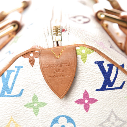 Louis Vuitton Monogram Multicolor Speedy 30 White 6 of 14