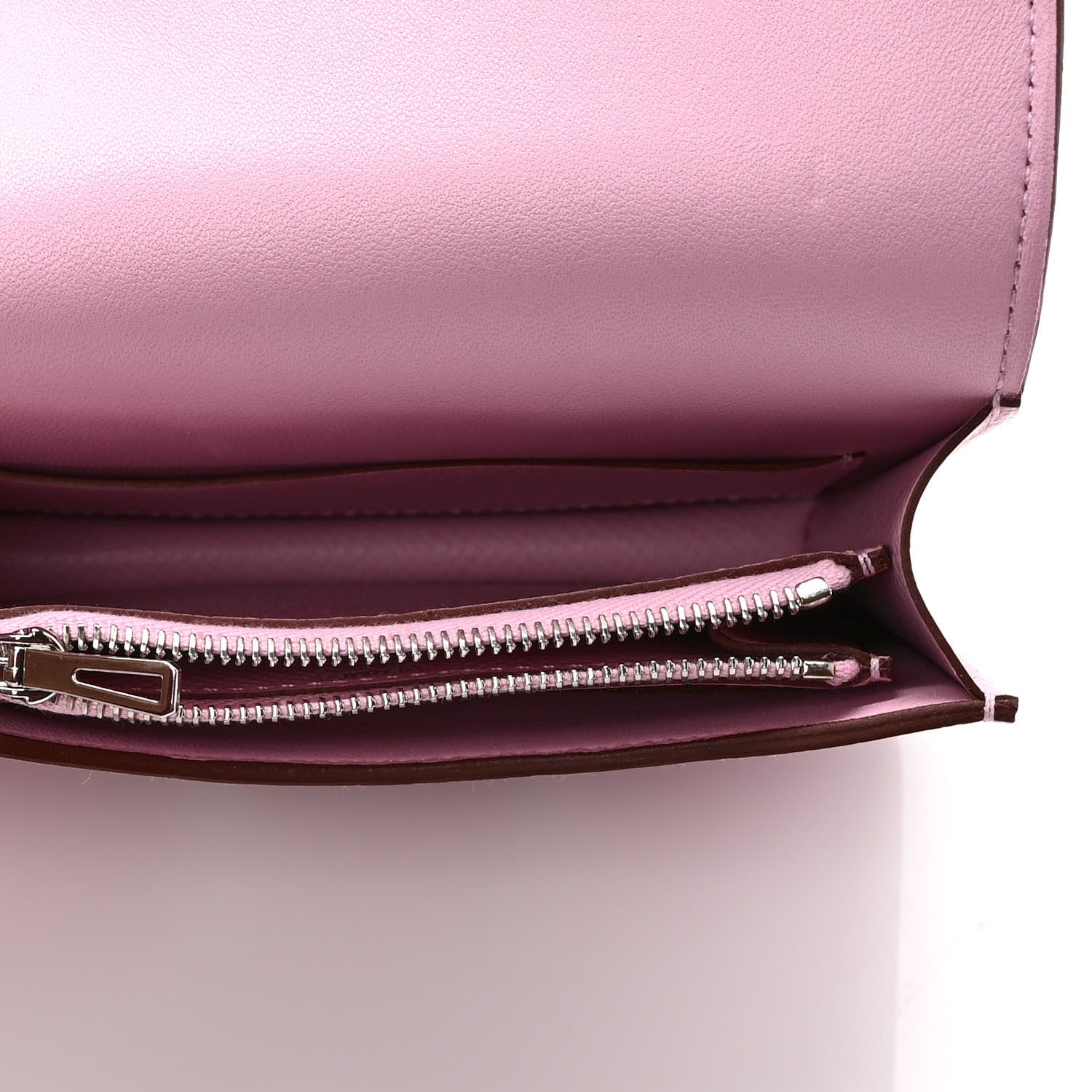 Hermes Epsom Constance Slim Wallet Mauve Sylvestre 5 of 6