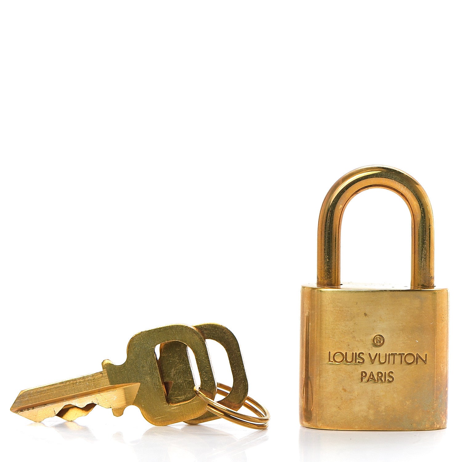 Louis Vuitton Brass Lock and 2 Keys Set #316 2 of 3