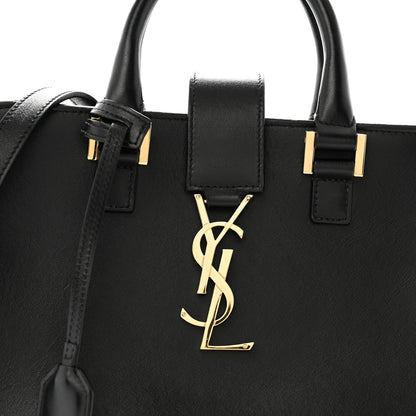 Saint Laurent Calfskin Monogram Baby Cabas Black 7 of 11
