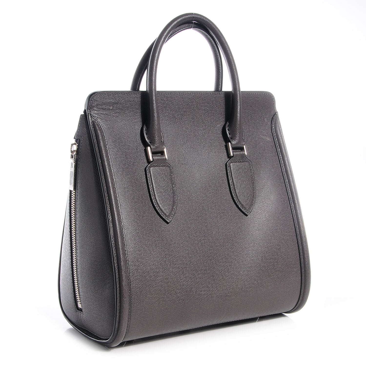 Alexander McQueen Grain Calfskin Heroine Grey 3 of 9