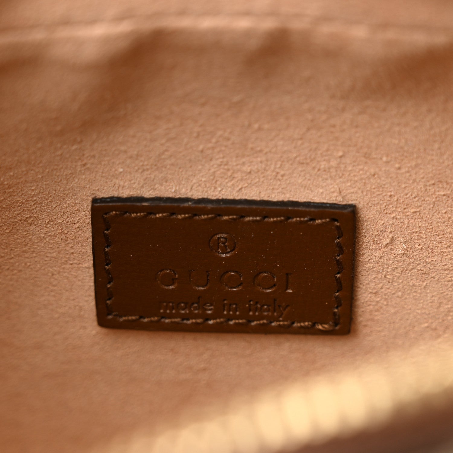 Gucci GG Supreme Monogram Azalea Calfskin Mini Retro Interlocking G Shoulder Bag Beige Ebony Brown Sugar 6 of 14