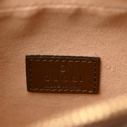 Gucci GG Supreme Monogram Azalea Calfskin Mini Retro Interlocking G Shoulder Bag Beige Ebony Brown Sugar 6 of 14