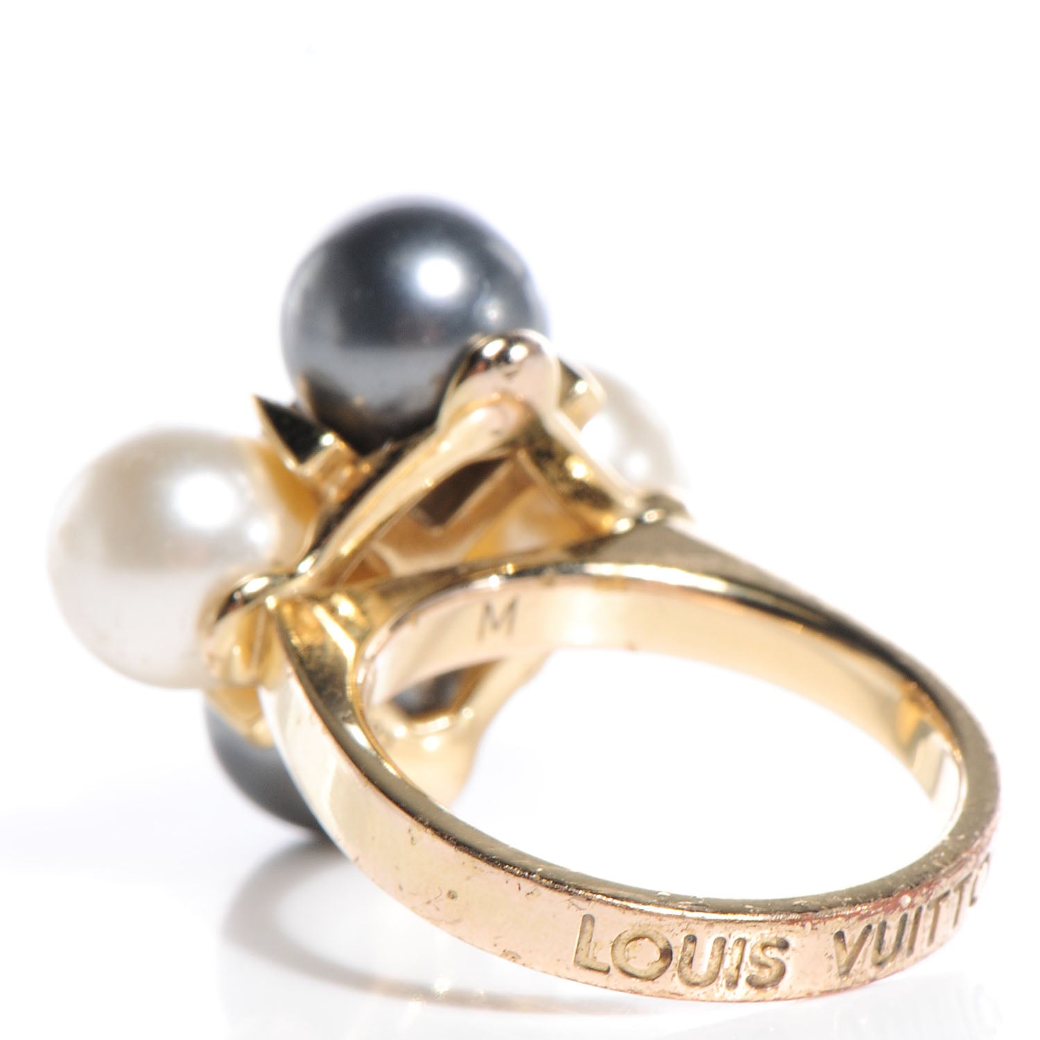 Louis Vuitton Pearl Cry Me A River Ring Medium 6.5 3 of 8