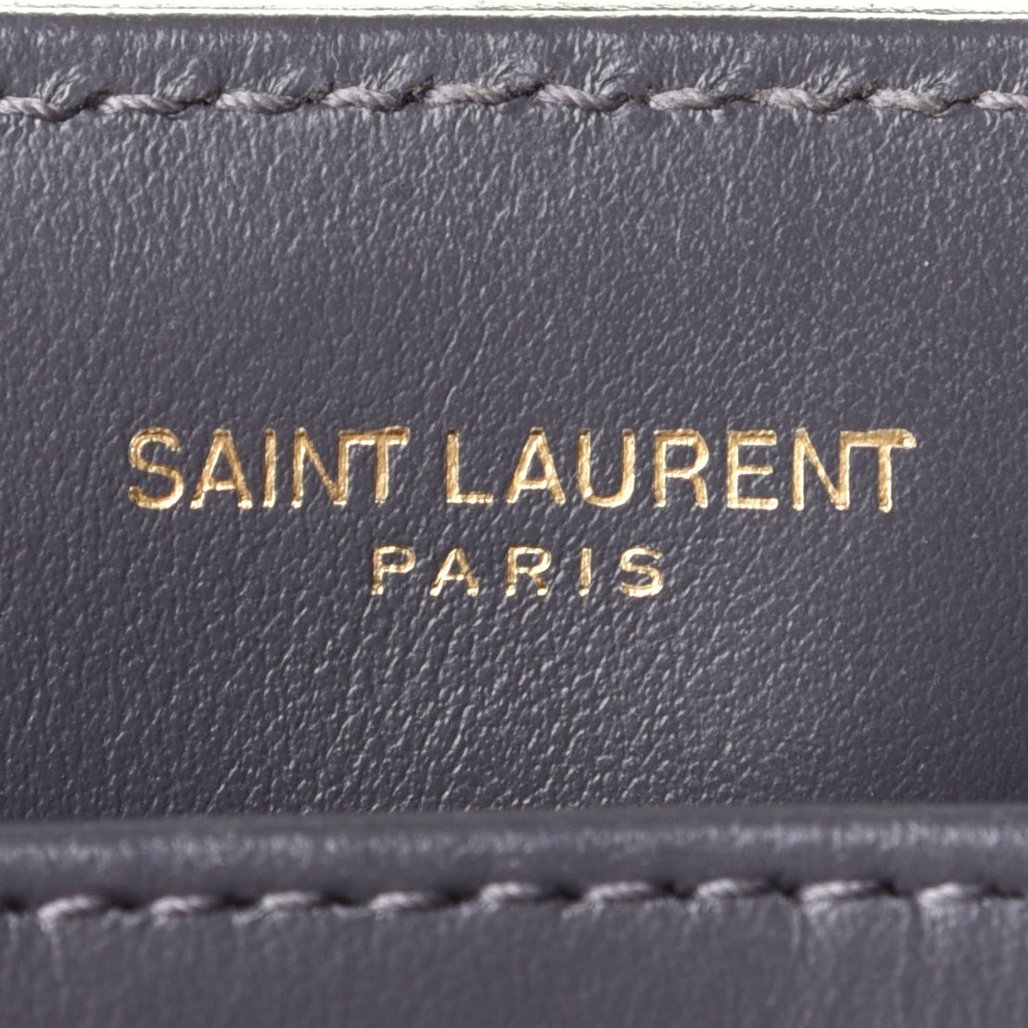 Saint Laurent Calfskin Y Quilted Monogram Toy Loulou Crossbody Bag Storm 4 of 4