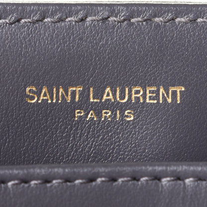 Saint Laurent Calfskin Y Quilted Monogram Toy Loulou Crossbody Bag Storm 4 of 4