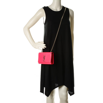 Saint Laurent Calfskin Small Classic Monogram Satchel Neon Pink 2 of 8